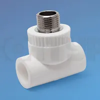 Тройник комбинированный НР D25-3/4  (желт.)КОНТУР PPR