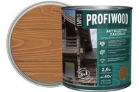 Антисептик лаковый атмосферостойкий алкидный PROFIWOOD тик (2,4кг.)