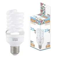 Лампа люминесцентная НЛ-FST2-25Вт-6500 К-Е27 (54х126мм) (SQ0347-0064)