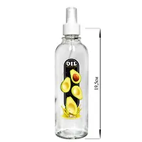 Бутылка цилиндр с кнопочным дозатором для масла/соусов, Oil collection с авокадо, 330 мл, стекло