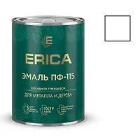Эмаль ПФ-115 ERICA глянцевая белая 0,8 кг