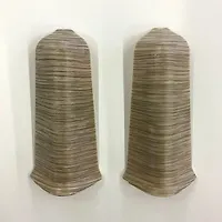 Угол наружный (внешний) с крепежом для плинтуса 70мм "Деконика", 208 Дуб мокко