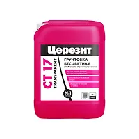 Грунтовка глубокого проникновения Церезит Бесцветная CТ 17 PRO Transparent 10 л 3040053