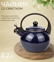 Эмалированный чайник со свистком 2.2 л (1038B)