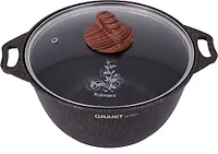Кастрюля 3л со стекл. крышкой, АП линия "Granit ultra" (original) "Kukmara"  кго32а