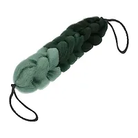 Мочалка-косичка Гигант Банные штучки градиент, зеленая, 120г, 35х7х6,5 см, для бани и сауны/30 41451