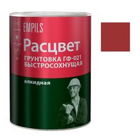 Грунтовка быстросохнущая  ГФ-021 "Расцвет" красно-коричневая 1 кг