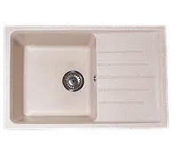 Мойка GranAlliance G-41   (745 х490мм) бежевая с сифоном