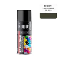 Эмаль универсальная акриловая RAL 6014 хаки высокоглянцевая "КУДО" KU-A6014