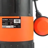 Насос дренажный PATRIOT F 500 D; для чистой и грязной воды; корпус - пластик, 500 Вт, 7500 л/час.