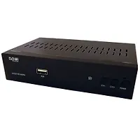 Ресивер эфирный цифровой DVB-T2 HD HD-600RU металл, дисплей, Эфир