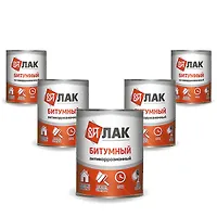 Лак битумный 0,8 кг. (Жест. банка) "ЦАРИЦЫНСКИЕ КРАСКИ"