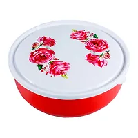 Салатник с крышкой "Фантазия" 4,8л (Красный)
