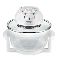 Аэрогриль Centek CT-1456 (белый) <12+5л> 1400Вт, таймер 90 мин, max 250 , 2 решетки