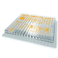 Сотовый поликарбонат GOLDEN PLAST БНП 3,5мм х 2,1м x 6м (Б/цв) ЭКОНОМ ( кг/м2)