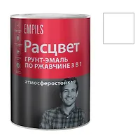 Грунт-эмаль по ржавчине алкидная 0,9 кг. "РАСЦВЕТ" белая (5175)