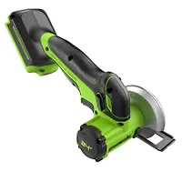 Угловая шлифовальная машина аккумуляторная Greenworks GD24UCS, 24V, 76 мм, без АКБ и ЗУ (3402007)