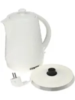 Чайник Centek CT-0061 <White> 2.0л, 2000W, супербелая керамика, рельефный корпус