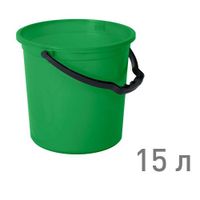 Ведро "ТЮЛЬПАН" 15 л ЗЕЛЕНЫЙ