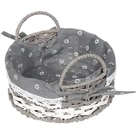 Плетенка Корзина 21*8,5см полиэстер, бумага, металл Y028-1 I.K