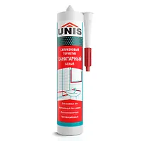 Герметик силиконовый UNIS N-85 санитарный белый 300мл