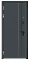 MASSIV MP (Черный муар металлик(порог),D-5, МДФ Графит софт Sist-3 Lakobel Black) 2050х860 левая