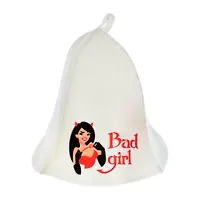 Шапка для бани и сауны «Bad girl» "Hot Pot", войлок /20 41158