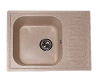 Мойка GranAlliance G-23   (630 х490мм) песочная с сифоном