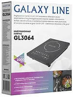 Индукционная плитка Galaxy LINE GL 3064 2000 Вт, 8 программ приготовления: суп, тушение, кипяч