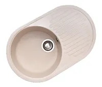 Мойка GranAlliance G-30   (725 х450мм) бежевая с сифоном