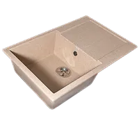 Мойка GranAlliance G-40   (765 х490мм) песочная с сифоном