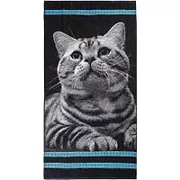 Полотенце махровое 70*140 "Котик"