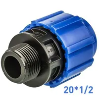 Муфта нар. резьба  20 x 1/2" (6020) TR-TB ПНД