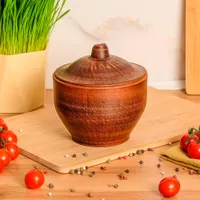 69-060 Горшок для запекания 0,85 л. ; высота 14см, ширина 13см, длина 13см (12)