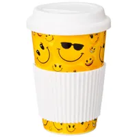 Кружка lefard coffemania с силиконовой крышкой и ободком, 390мл 260-654