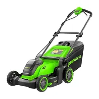 Газонокосилка аккумуляторная Greenworks GD40LM411, 40V, бесщеточная, 41 см, c 1хАКБ 4Ач и ЗУ