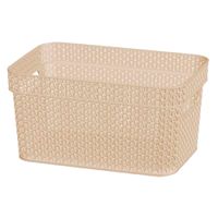 Корзина прямоугольная Ajur 5л слоновая кость BQ4112