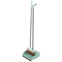 Набор для уборки BROOM: совок откидной и щетка (цвет зеленый) арт.109047