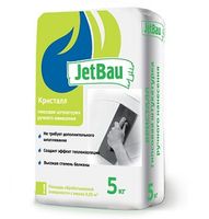 Гипсовая штукатурка белая ручного нанесения "КРИСТАЛЛ JetBau" , 5 кг