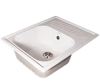 Мойка GranAlliance G-23 (630 х490мм) белая с сифоном