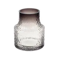 Ваза стекло, настольная, 20 см, Y6-6368, графит (426368)