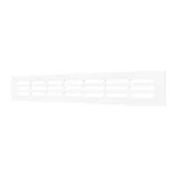 Решетка вентиляционная переточная ERA 300x42 DP AL алюминий White