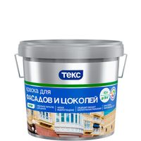 Краска акрилатная для Цоколя и Фасадов Профи основа A 9л. ТЕКС