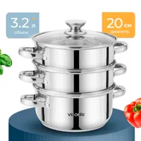 Пароварка VICONTE VC-08903S d20 см 3,2 л