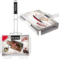 Решетка для барбекю ECOS RD-103C (глубокая,регулир.глубина,р-р40х27х5см,общ длина 62 см) арт 999609