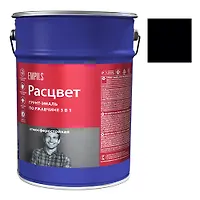 Грунт-эмаль по ржавчине "РАСЦВЕТ" черная 5 кг