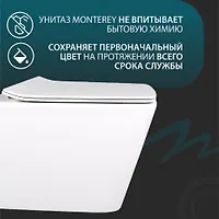 Унитаз подвесной MONTEREY ZT-015E 7860N934 сиденье и крепеж в комплекте