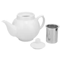 Самовар Centek CT-0092A (Белый + рисунок + золото) 4л, 2300Вт, поддержка темп. керамич. заварник