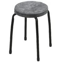 Табурет Nika Фабрик-2 б/об на 4-х опорах (круглое сидение диаметр 320) графит ТФ02-В/ГР