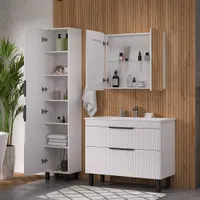Пенал напольный Lotty 40 белый